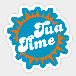 Tua Time, Dolphins themed Sticker